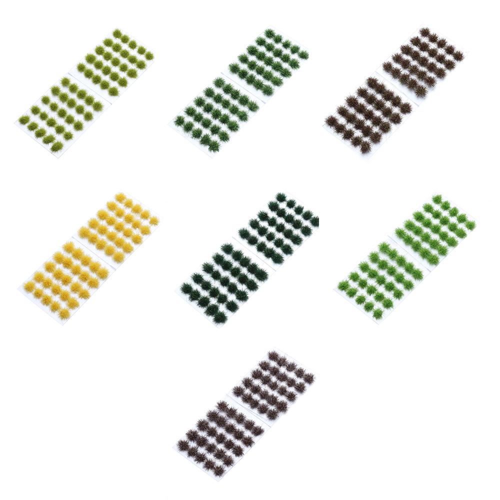 Railway Construction Simulation Model Plant Cluster Artificial Grass Tufts Miniature Grass Bushes