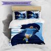 Erling Haaland Pattern Printed 3PCS Bedding Set Soft Skin-Friendly Washable Duvet Cover & Pillowcases Set All Season Bedroom