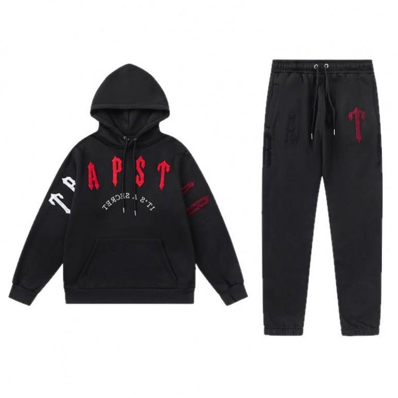 Унисекс Оверсайз Комплект Худи С Вышитой Буквой Streetwear Повседневная Одежда Подростки Взрослые