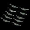Creative Biomimetic Hook Worm Silicone Sea Fishing Shrimp Fake Bait Luminous Shrimp Fishing Lures