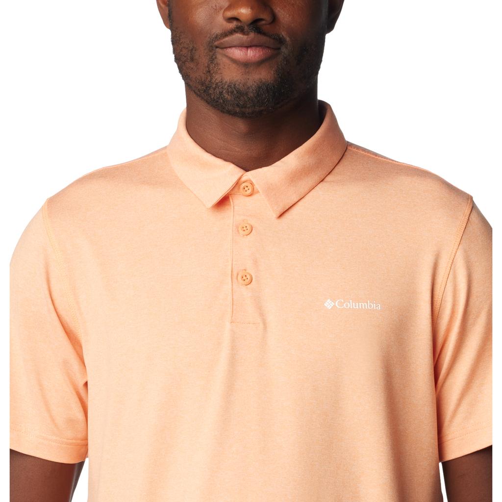 Columbia Tech Trail Polo Shirt, Mens orange T-shirts