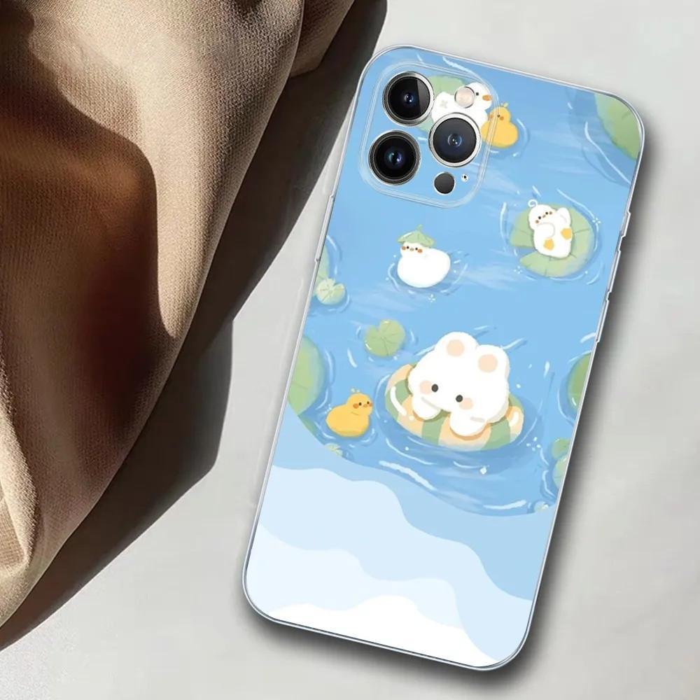 Чехол для мобильного телефона iPhone15 Pro, милые кролики и их друзья, чехол для мобильного телефона, присланные фотографии.