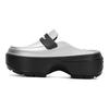 Crocs Stomp Loafer серебристо-черные кроссовки унисекс 210363-01V