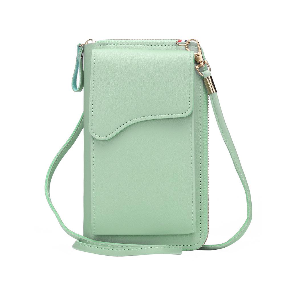 Korean Style Women's Crossbody Mini Phone Bag with Buckle