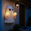 Halloween Night Light USB Rechargeable Ghost Bedroom NightLight  Spooky Ambient Lighting Resin Wall Lamp Decorative for Indoor