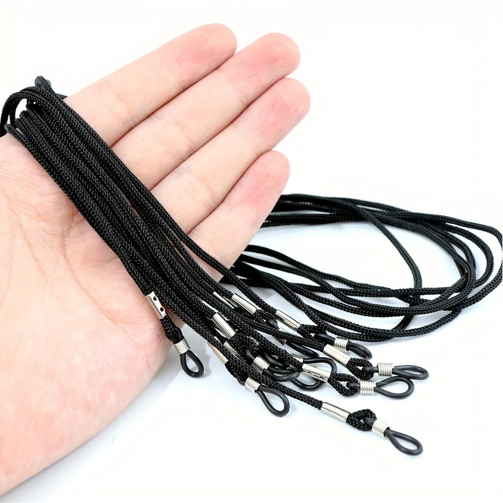 12 шт. Однотонный держатель для ремешка очков, Нескользящий ремешок для очков, Эластичная цепочка для очков, держатель-шнурок для женщин и мужчин