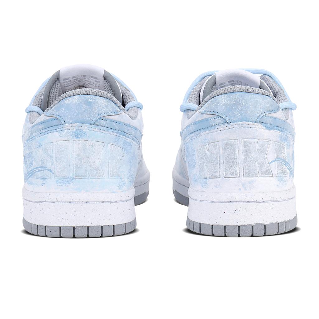 Nike Dunk Misty Cloud, Специальная Сумка для Покупок Кожаные Низкие Кеды для Скейтборда Унисекс Светло-Голубые 355152-106(team1350-)