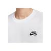 Nike Sb Удобная Повседневная Футболка с Круглым Вырезом и Коротким Рукавом для Занятий Спортом Мужские Футболки Белая HM4457100