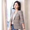 Blazer Women Fashion Temperament Professional Slim Elegant Long Sleeve Outerwear Chic Tops Office Clothing New Autumn