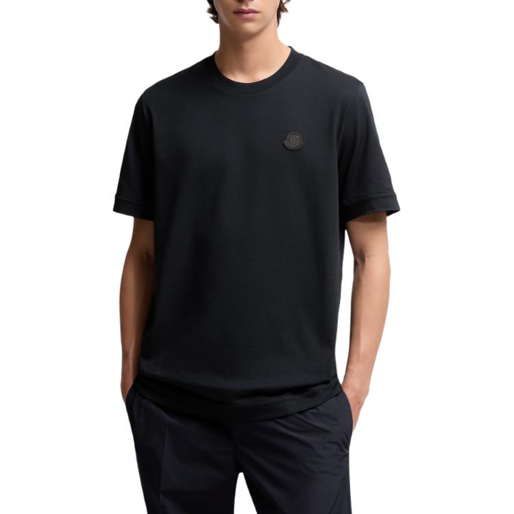 Moncler Logo Patch Crewneck T Shirt K20918C000378390T778