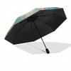 Squirrel Friends Butterfly Automatic Opening and Closing Umbrella, Compact Travel Umbrella, Lightweight and Portable, Suitable for Beach Com