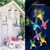 Garden Solar Colored Lights Environmentally Friendly LED Crystal Wind Chime Decoration Holiday Waterproof & Color Changing Decor