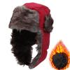 Winter Warm Hat with Ear Neck Cover Plush Thicken Faux Fur Earflap Protecter Caps Outdoor Skiing Trapper Bomber Cap