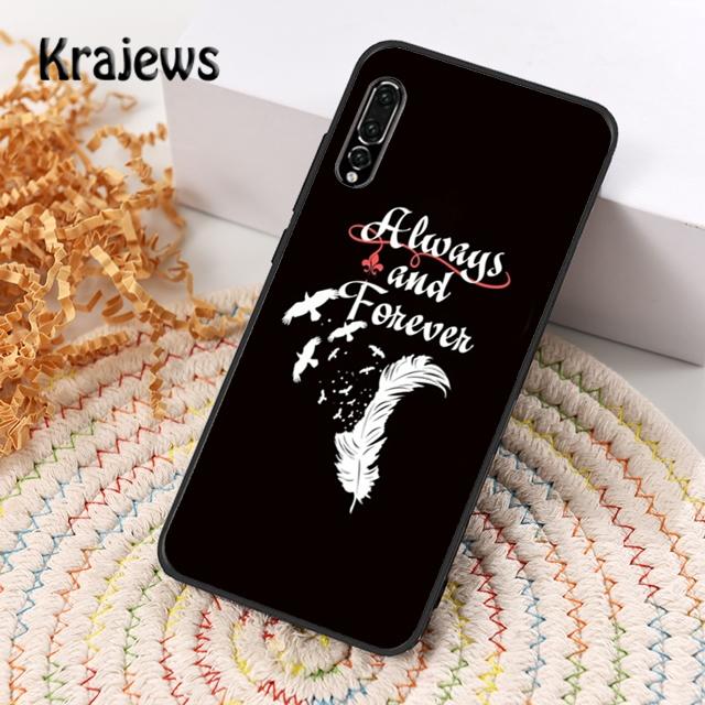 Krajews The Vampire Diaries Always And Forever Phone Case Cover For IPhone 18 16 15 SE2020 14 Plus 11 13 Pro Max 12 mini XS Max XR