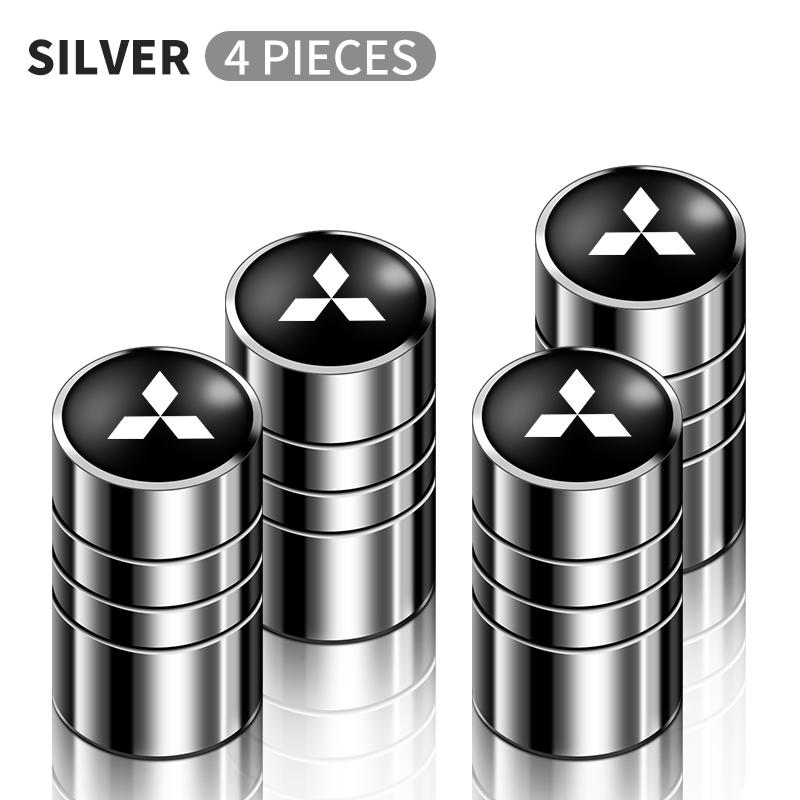 cxlqbm1 4pcs Car Wheel Air Valve Stem Cover Caps For MITSUBISHI Lancer EX 10 Lancer X Outlander ASX Colt Pajero Sport Car Accessories