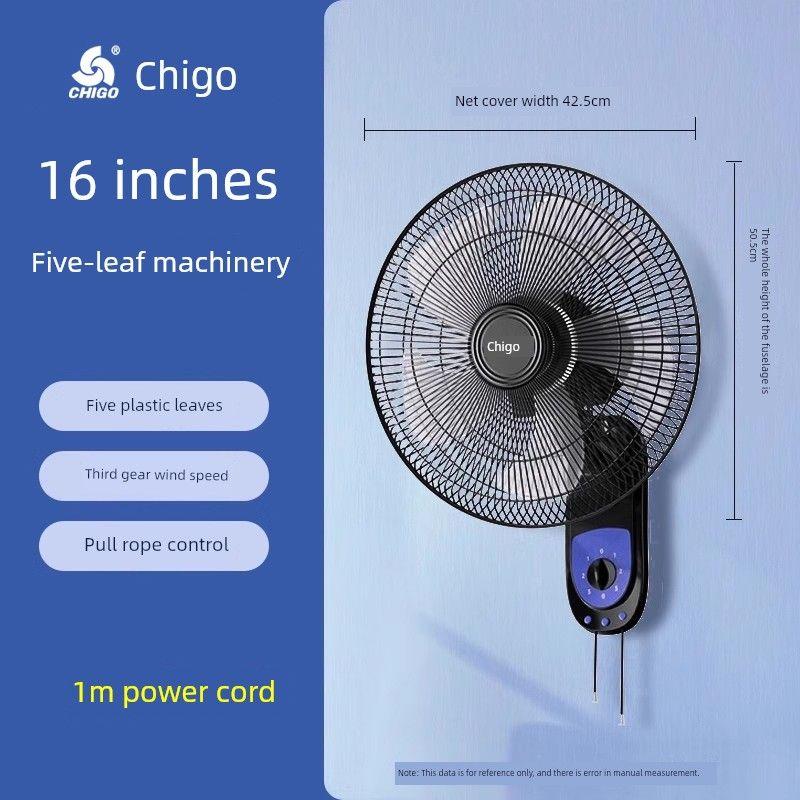 Zhigao Wall-Mounted Fan, Wall-Mounted Electric Fan for Home Use, Strong Wind, Ultra-Quiet, Wall-Mounted Industrial Fan, Oscillating, Commercial Use