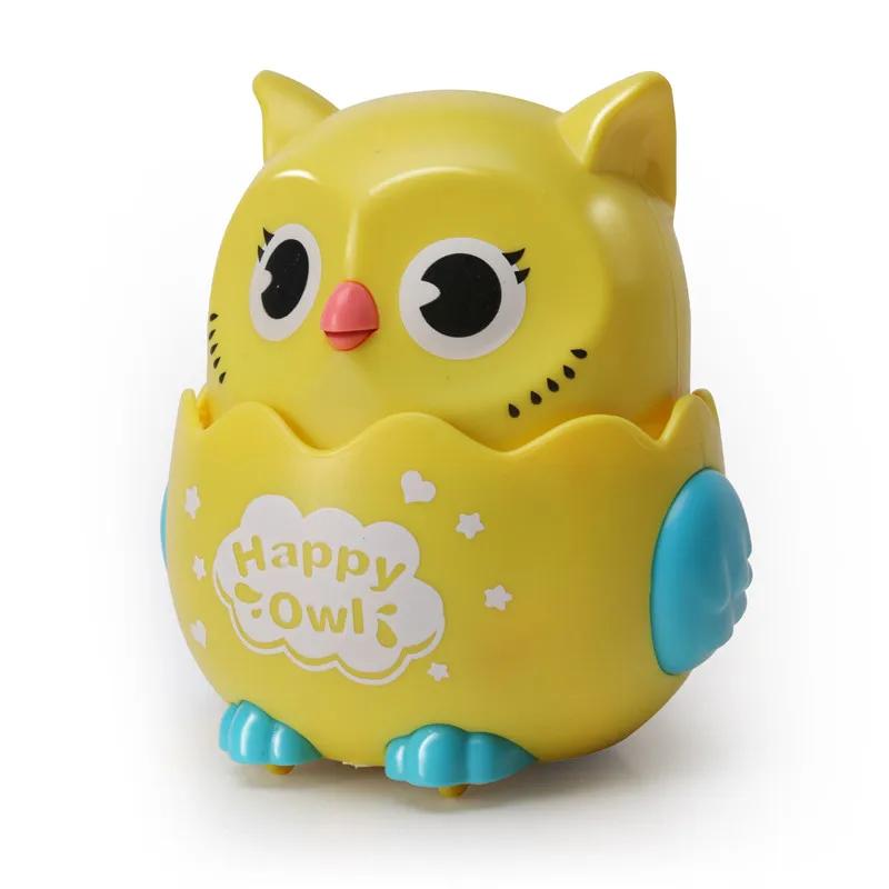 Kids Classic Wind Up Interactive Owl Shaped Press Mechanical Sliding Toys  Toys for Boys Girls Birthday Xmas Gift