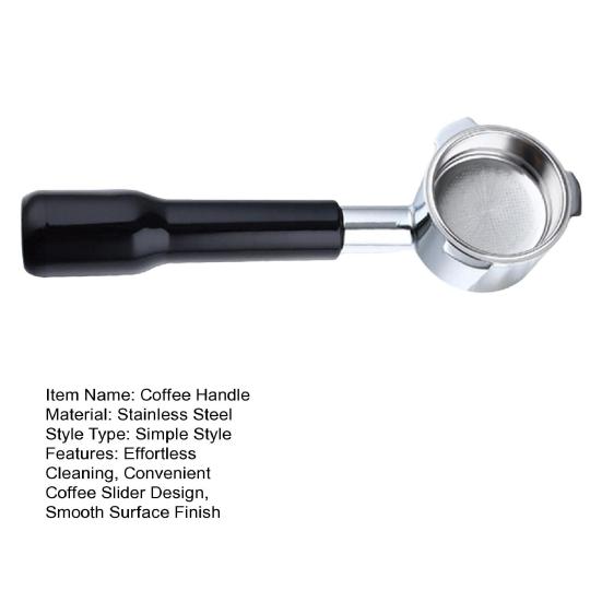 51MM Stainless Steel Bottomless Portafilter Coffee Handle with Smooth Surface Food Grade Easy To Clean Universal Compatibility Espresso Portafilter