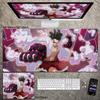 ONE PIECE Кожаный коврик для мыши Большой Анимация для мальчиков Киберспорт Игра Коврик для клавиатуры Луффи Коврик для компьютерного стола Нескользящий Водонепроницаемый Коврик для мыши