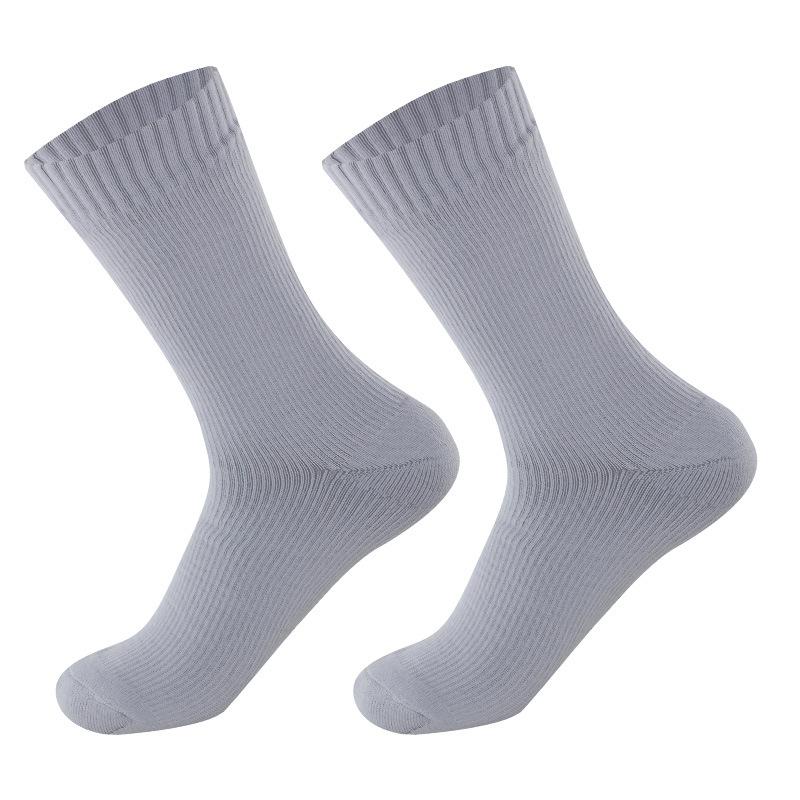 Unisex Mid Calf Ski Socks, Nylon Breathable Sweat Absorbent Winter Sports Socks for Men Women, 168N Terry Knit Thermal Socks