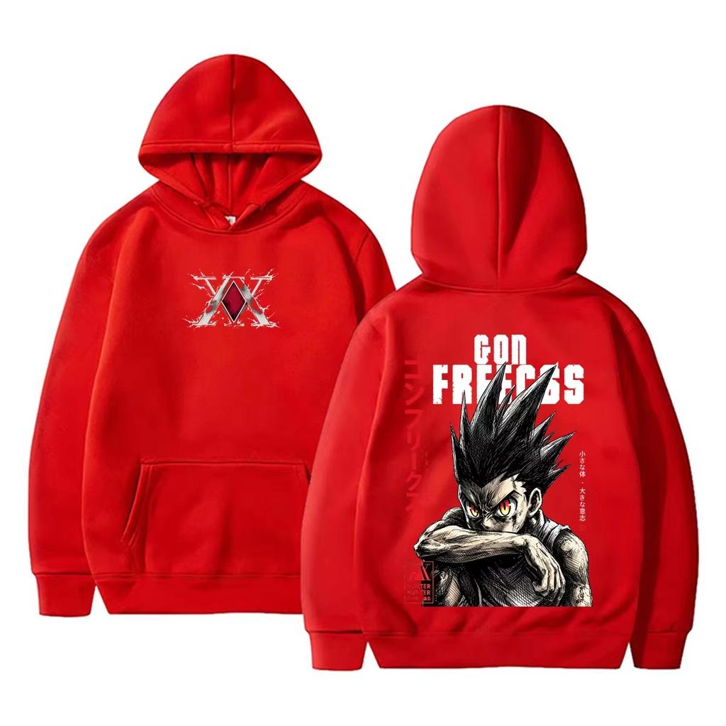 Hunter X Hunter Gon Freecss Hoodie Anime Manga Print Pullover Sweatshirt Unisex Streetwear Hooded Tops for Men Women Anime Fans