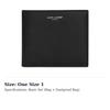 SAINT LAURENT Smooth Leather Wallet Men's Black 396303-0U90N-1000