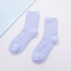 Women's Winter Tube Socks Candy Color 6PC Solid Color Thick Socks Casual Floor Socks Coral Fleece