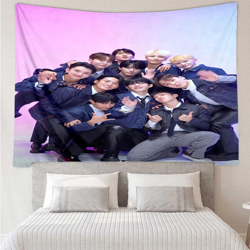 Seven-teen Group Tapestry Hanging for Bedroom,Livingroom, Playroom,Decor Art Room Wall Tapestry Holiday and Birthday Gifts