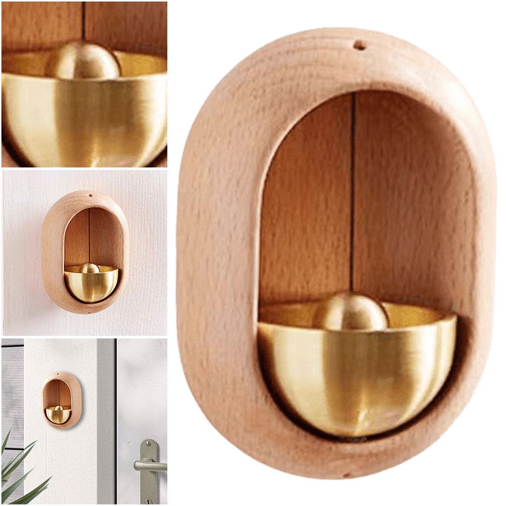 Magnetic Wood Doorbell Chime Hanging Japanese Style Doorbells Decorative Loud Door Bell Home Decorations