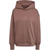 All Season FW24 Fleece Logo Fashion Loose Hoodie Women Hoodies Dark-Brown IY6763