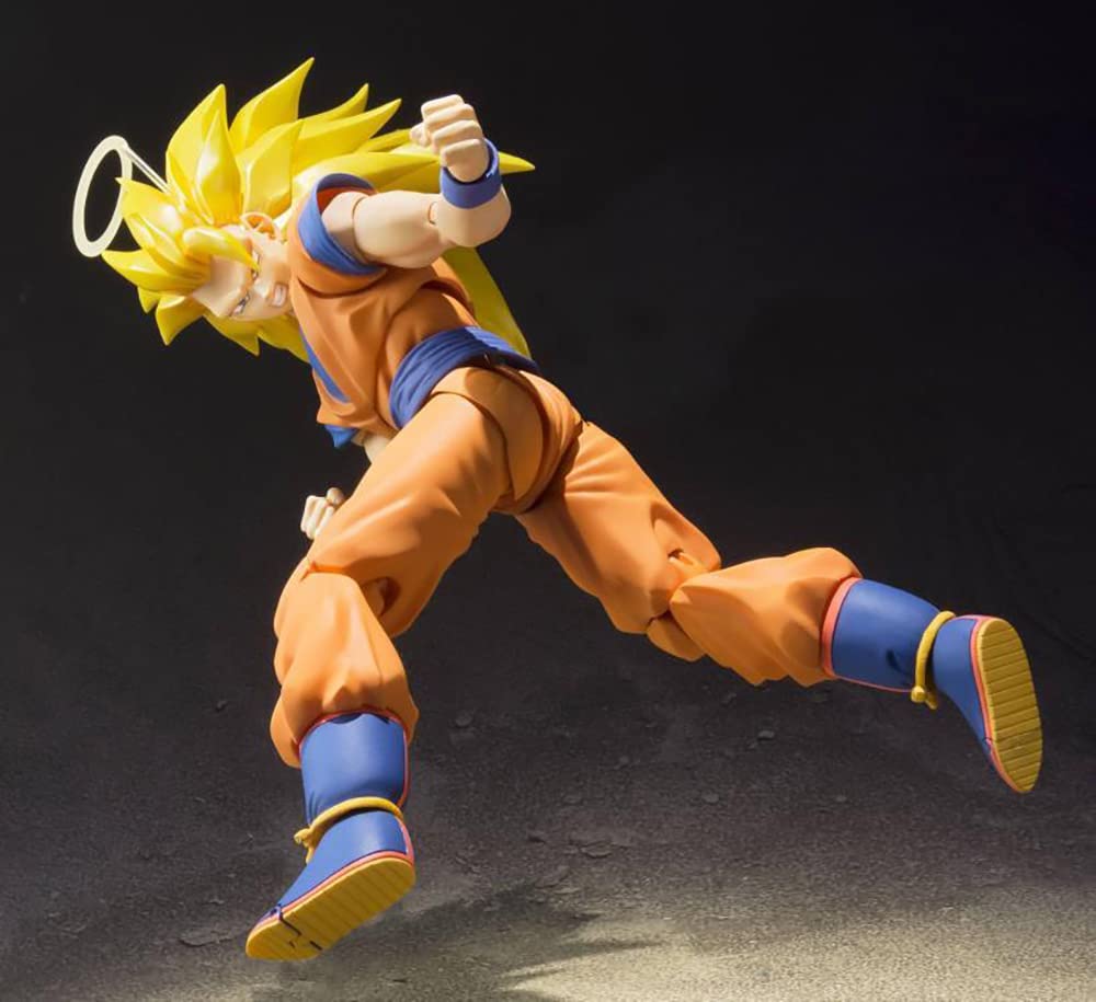 TAMASHII NATIONS Super Saiyan 3 Son Goku 155mm Painted Movable Figure S.H.Figuarts Approx. PVC&ABS