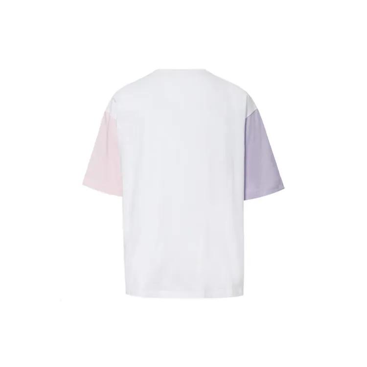 Converse KICKS CREW Drop Shoulder Sleeve T Shirt Women's White (Unisex) T-Shirts 10020854 A01