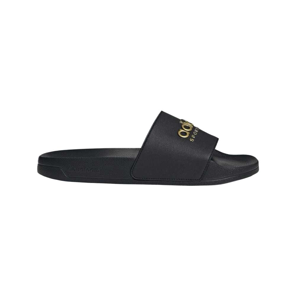 adidas Шлепанцы Adilette Shower Черные Матовые Золотые Унисекс Кроссовки Core-Black II0018