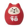 Decore Corporation Concombre Bean Fuku Mascot Lucky Cat Daruma Size Approx. W2.4 D2.2 H2.6 ZCB-47461