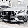 For 2019-2023 Mercedes Benz A Class W177 A45 A45S AMG Car Front Bumper Lip Lower Blade Auto Spoiler Splitter Body Kits Tuning