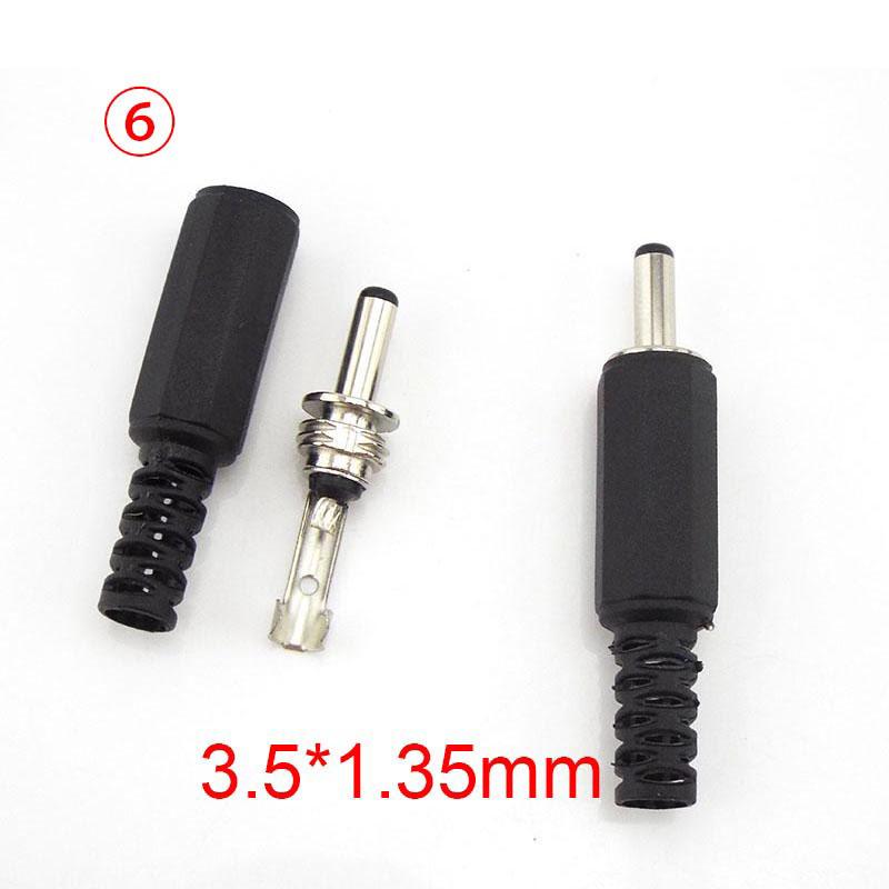 DC Male Jack Разъем питания Адаптер 3.5x1.35 мм 4.0x1.7 мм 4.8x1.7 мм 5.5x2.1 мм Штекерный разъем Адаптер аудио CCTV