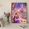Алмазная живопись своими руками Милая принцесса Набор для вышивания крестом Мозаичное искусство Алмазная живопись Полный круг Алмаз Украшение для дома