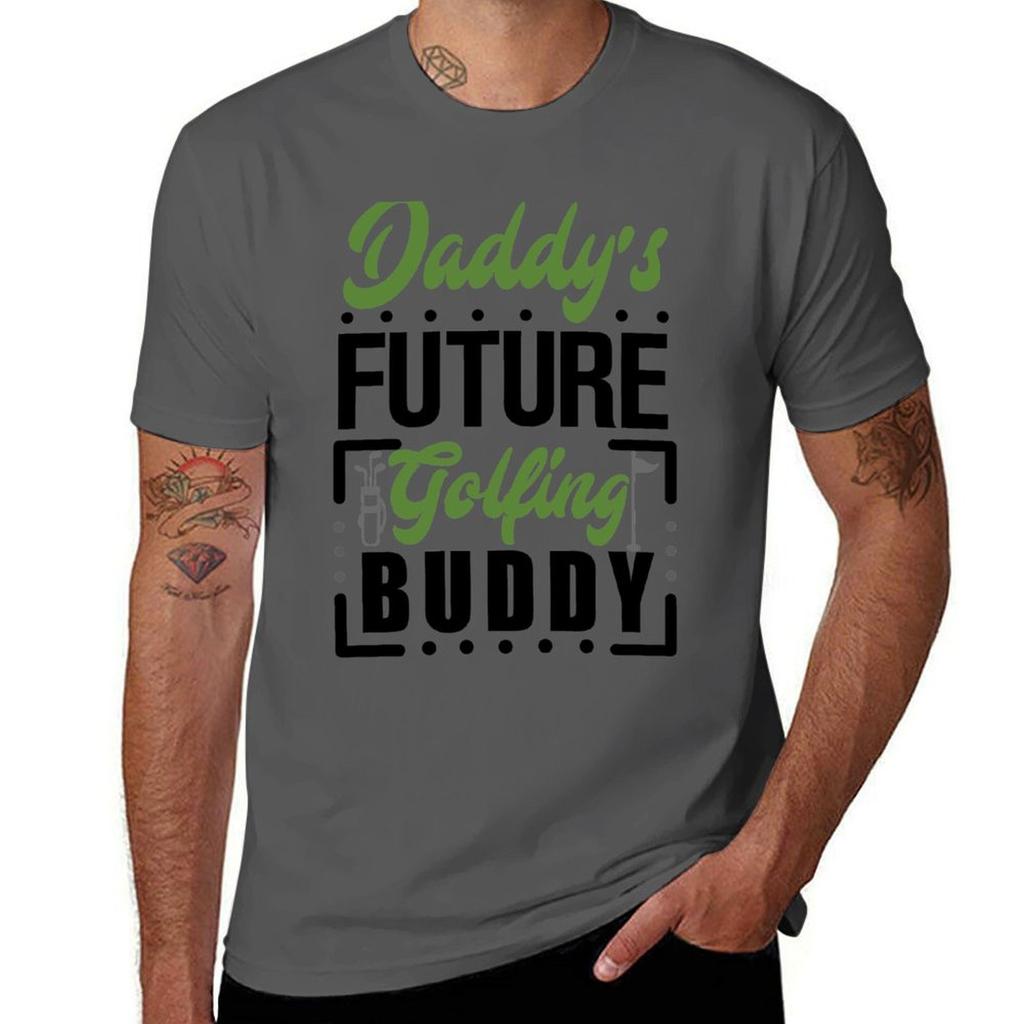 Daddys Future Golfing Buddy TShirt man t shirts for men men t shirt cotton 100 TShirt