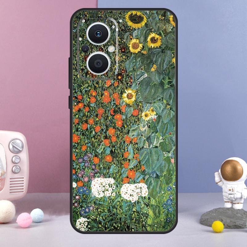 Цветочный Растительный Арт Чехол Для OPPO Reno 11 F 12F 13F 14F 10 12 13 14 Pro 7 8 Lite OPPO Find X9 X6 X5 X8 Pro Чехол