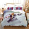 NEW Bleach Academia Anime Duvet Cover Set With Pillow Covers Polyester Teens Kids Bedding Set Full Queen King Size Bed Linen
