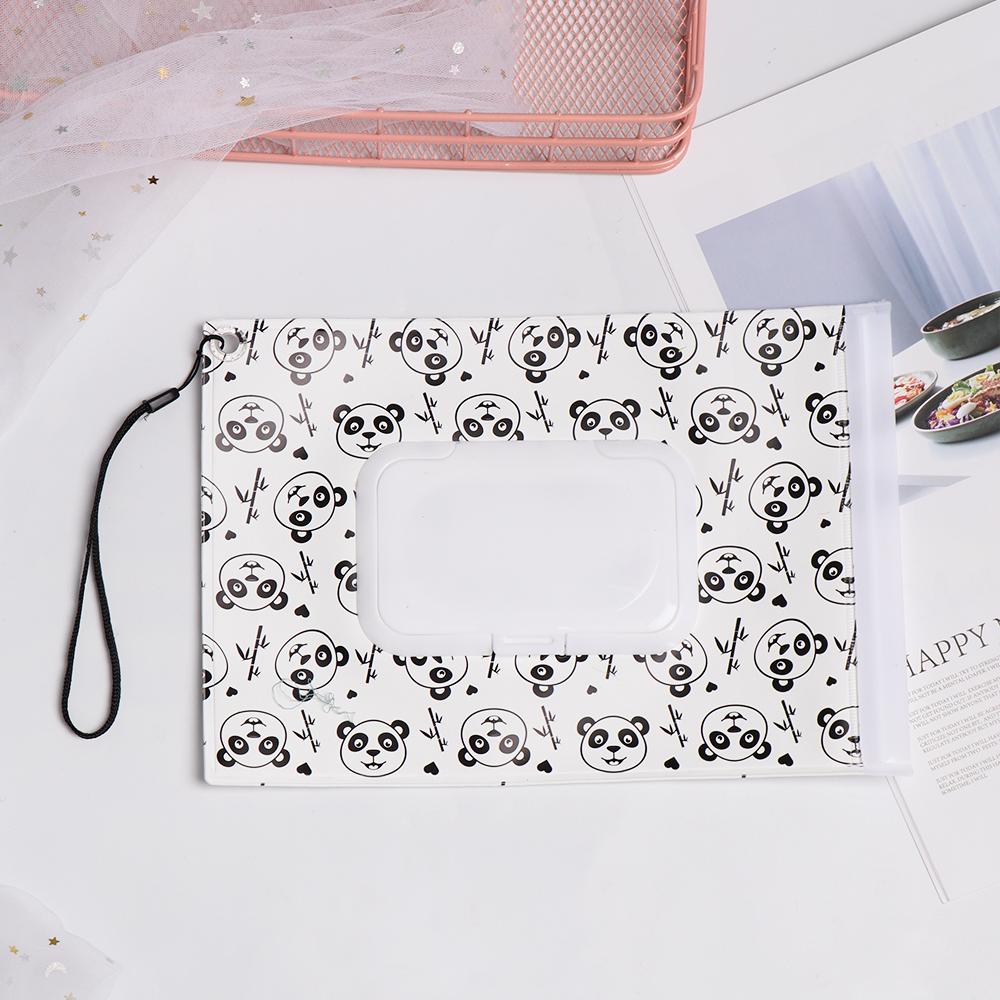 Case Portable Flip Cover Baby Product Cosmetic Pouch Wet Wipes Bag Tissue Box Stroller Accessories