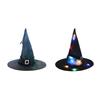 5PCS Halloween Witch Hats LED String Lights Light Up Outdoor Hanging House Decor