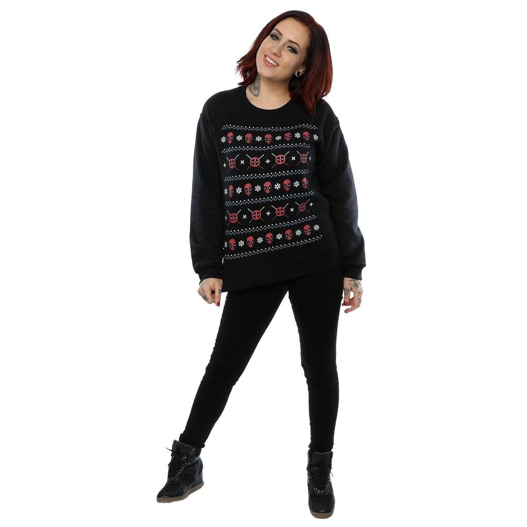 Marvel Womens/Ladies Deadpool Christmas Sweatshirt