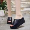 Fashion Woman Slippers Summer Platform Ladies Wedges Peep Toe Slides Female Solid Women Casual Outdoor Shoes Women's