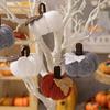Knit Pumpkins Decor Crochet Pumpkin Ornaments Handmade Thanksgiving Harvest Home Decor Fall Table Centerpiece Decor 1/2/3PCS