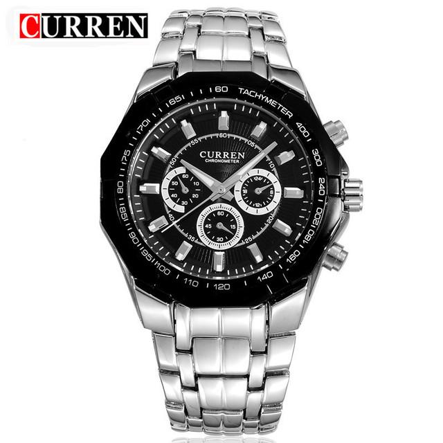 CURREN Top Brand Luxury Watch CURREN Casual Military Quartz Sports Wristwatch Full Steel Waterproof Men's Clock Relogio Masculino