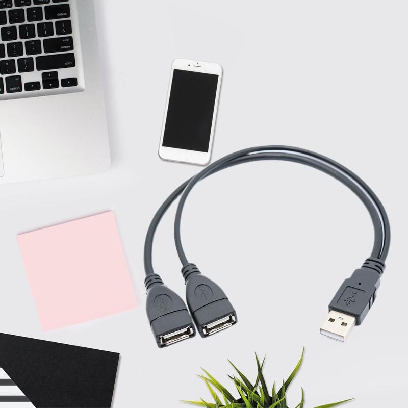 Высокоэффективный кабель передачи данных длиной 30 см USB-разветвитель Y-кабель для компьютера, ноутбука, цифровые продукты
