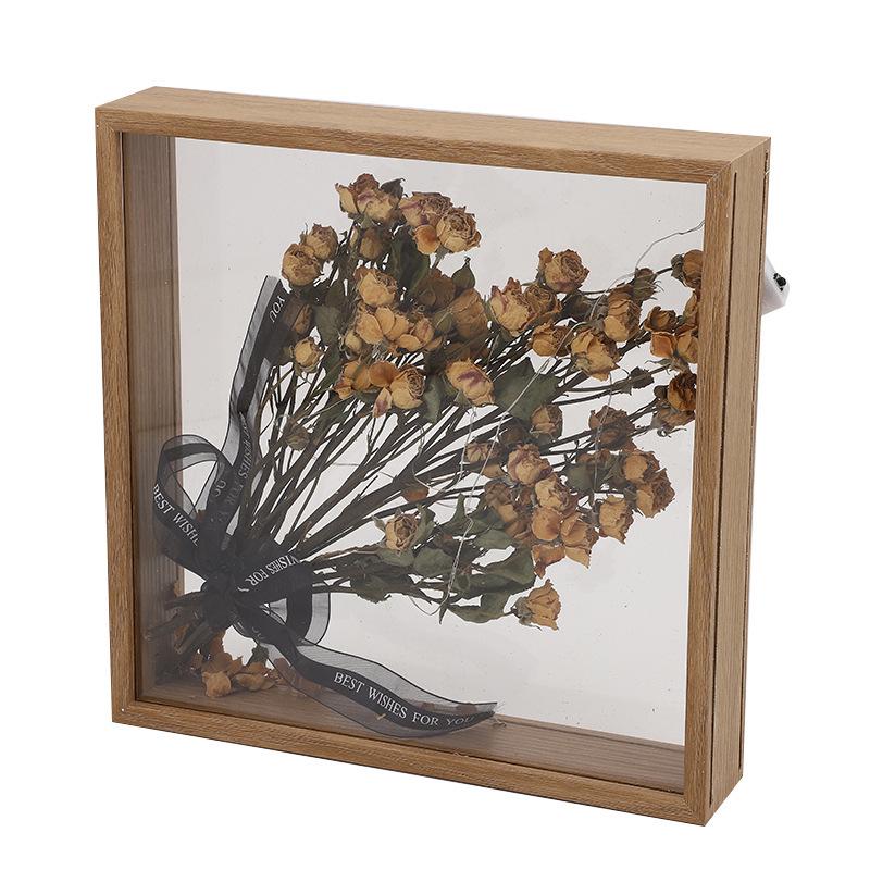 Современная минималистичная рамка для зеркала из стабилизированных цветов своими руками - Декоративная полая подставка для фотографий и сухоцветов