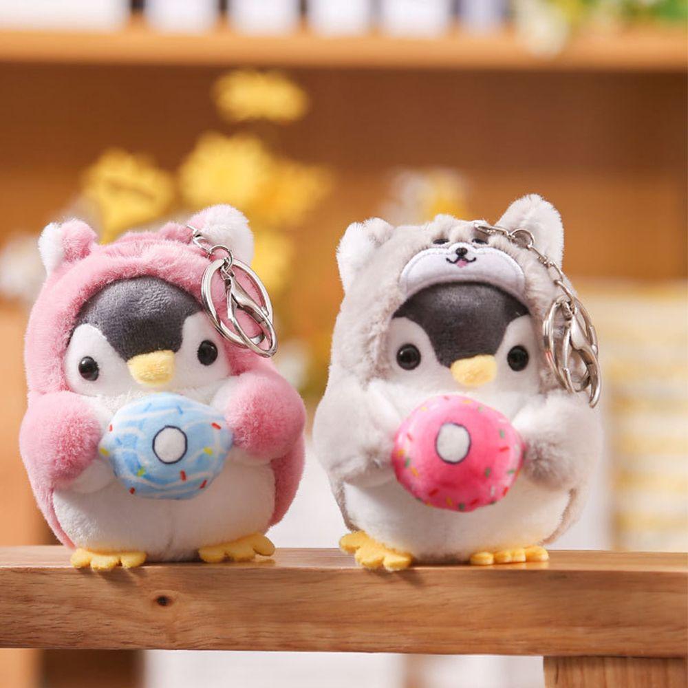 Pendant Cartoon Design Penguin Pendant Korean Style Key Buckle Plush Key Chain Women Key Holder