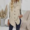 Spring and Autumn Women's Waistcoat, Lapel Cardigan, Casual Commuting Women's Vest